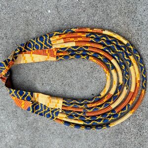 Like new African print layered necklace.